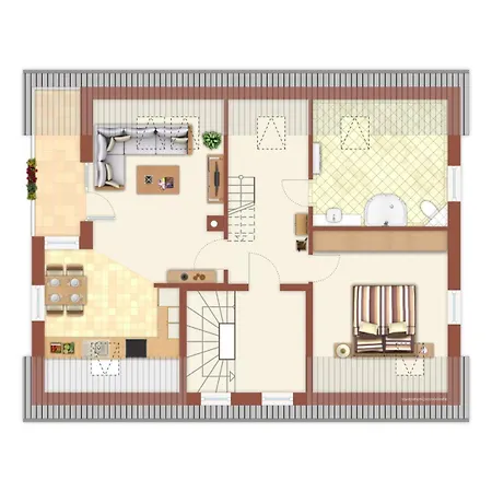 Apartamento Wald & Meer/oberdeck